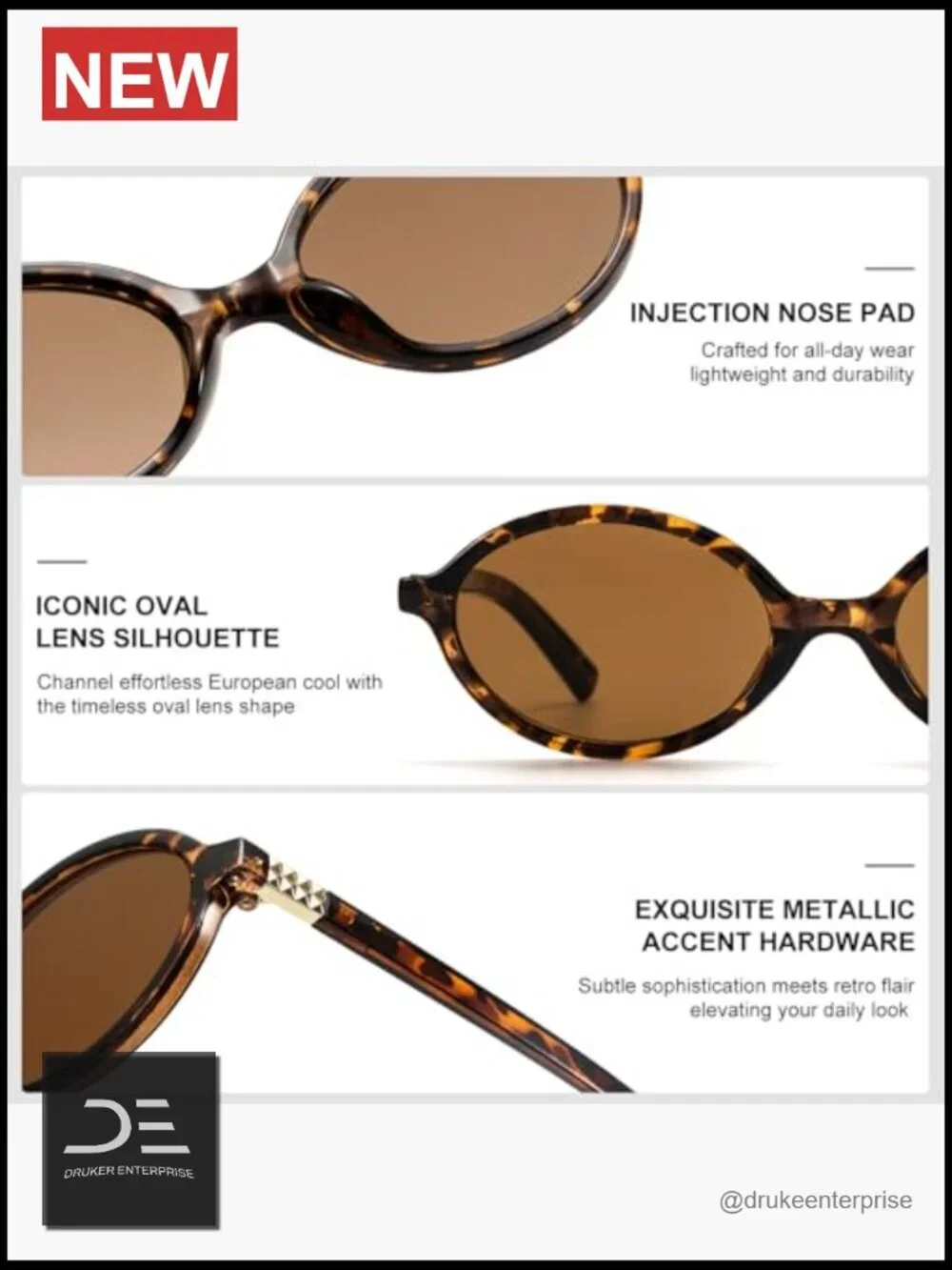 Retro Oval Sunglasses for Women 90s Y2K Trendy Designer